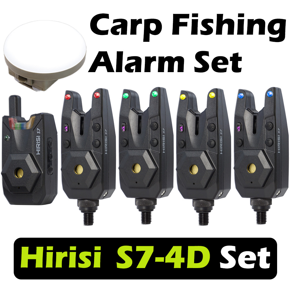 Fish Alarm - Hirisi S7-4D Draadloze Karpervisserij Aanhapmelder Set