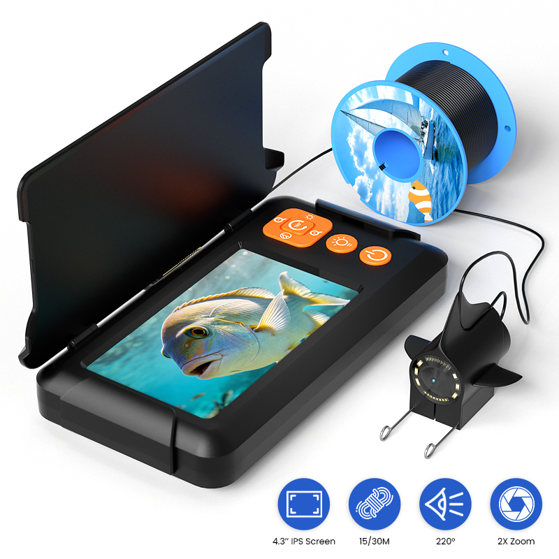 Fish Finder Portable - Draagbare visvinder met beugel, visuele visvinder